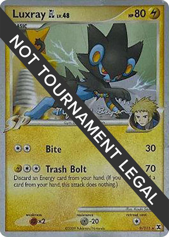 Luxray GL - 2010 (Mychael Bryan) 9/111 Rare World Championship Decks Pokémon card
