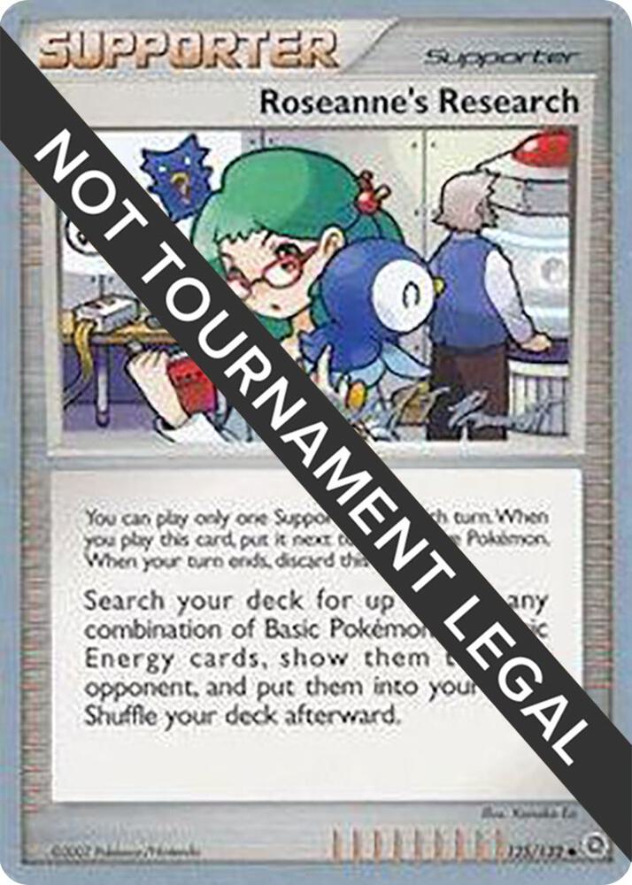 Roseanne's Research - 2010 (Michael Pramawat) 125/132 Uncommon World Championship Decks Pokémon card