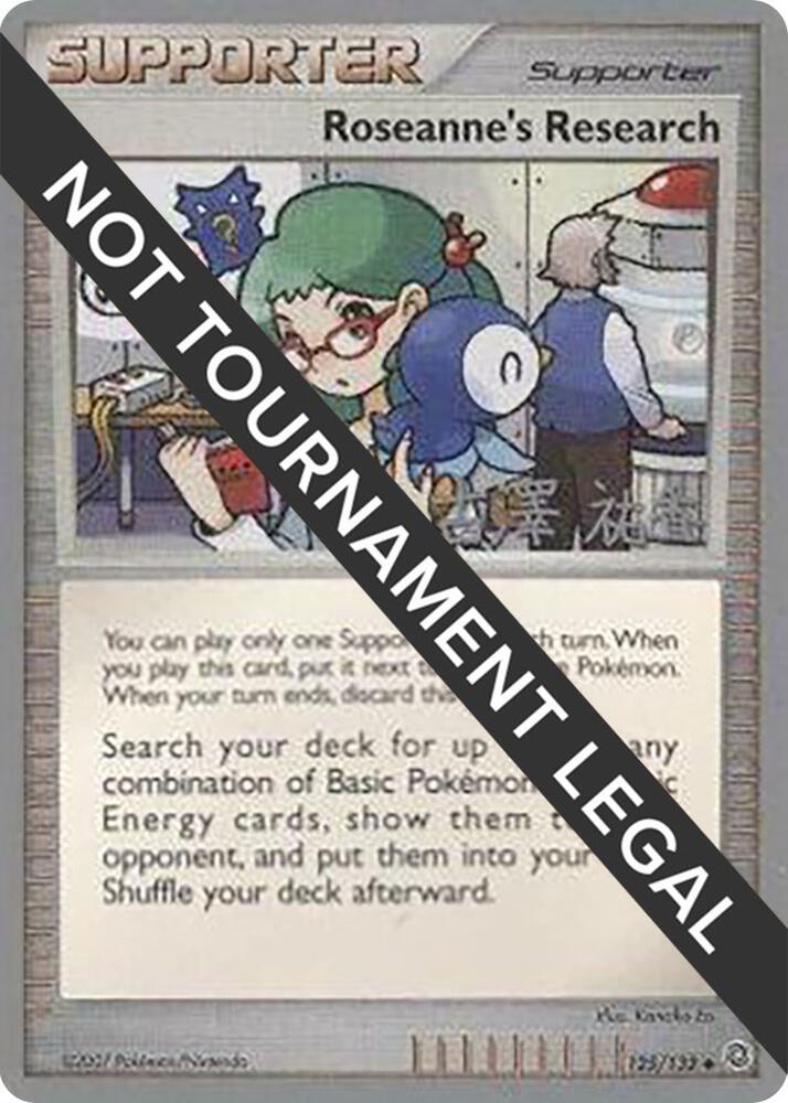 Roseanne's Research - 2010 (Yuka Furusawa) 125/132 Uncommon World Championship Decks Pokémon card