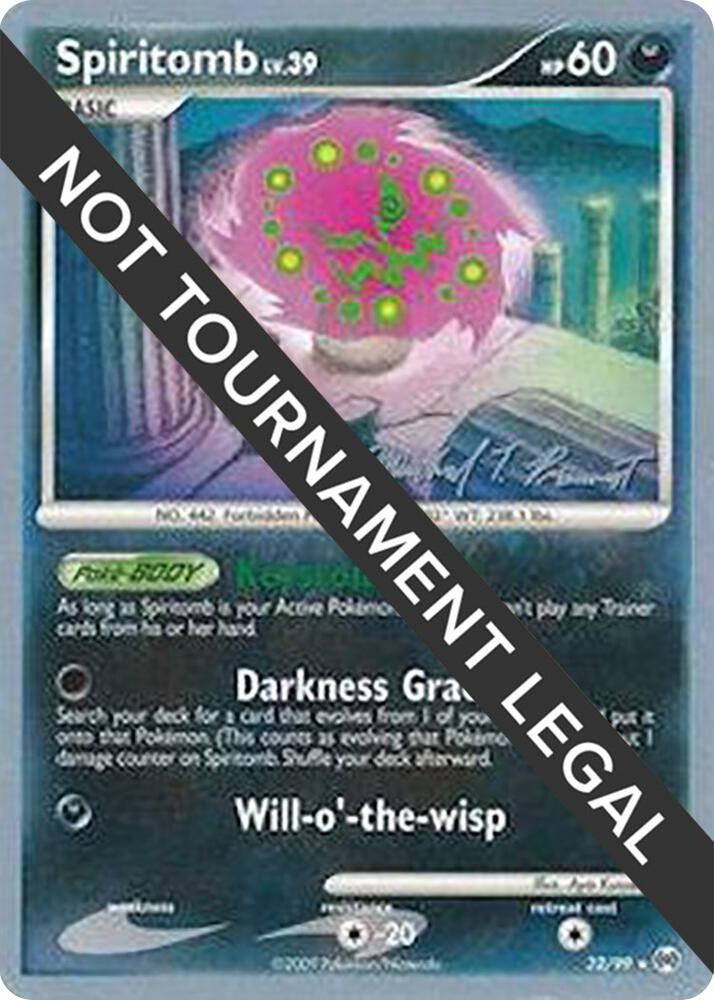 Spiritomb - 2010 (Michael Pramawat) 32/99 Rare World Championship Decks Pokémon card