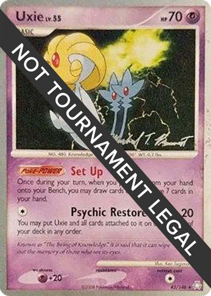 Uxie - 2010 (Michael Pramawat) 43/146 Rare World Championship Decks Pokémon card