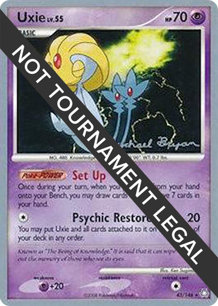 Uxie - 2010 (Mychael Bryan) 43/146 Rare World Championship Decks Pokémon card