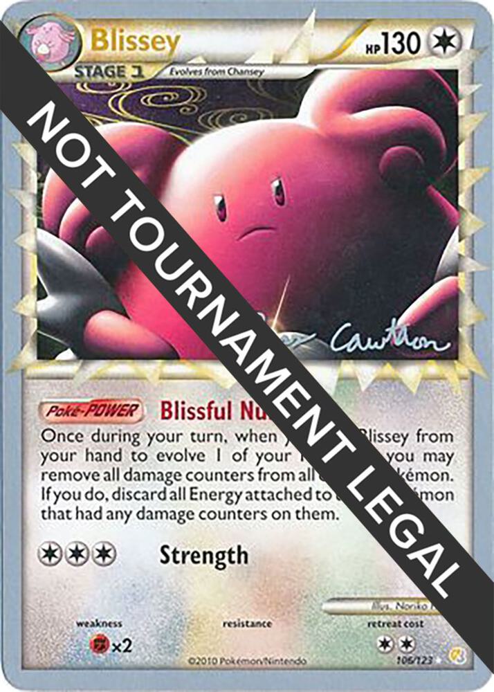 Blissey - 2011 (Ross Cawthon) 106/123 Ultra Rare World Championship Decks Pokémon card