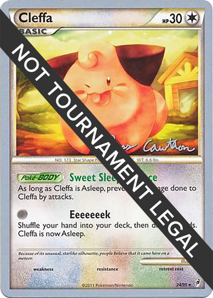 Cleffa - 2011 (Ross Cawthon) 24/95 Rare World Championship Decks Pokémon card