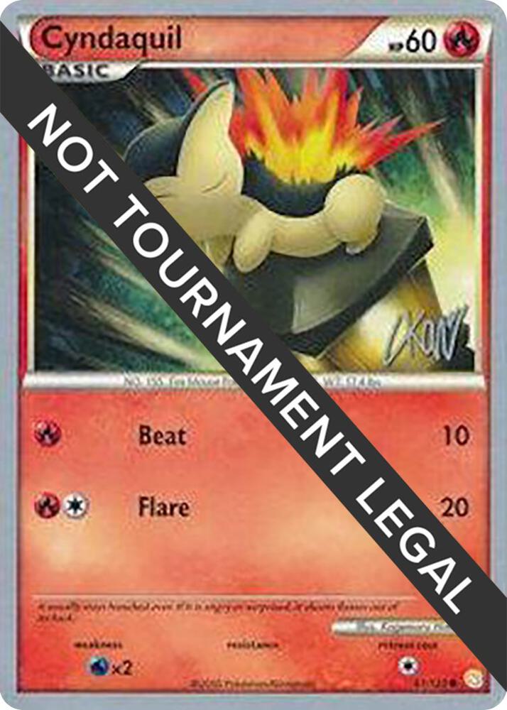 Cyndaquil - 2011 (Christopher Kan) - 61/123 Common World Championship Decks