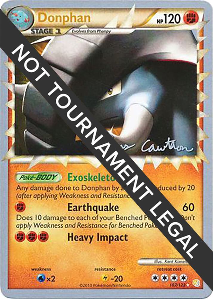 Donphan - 2011 (Ross Cawthon) 107/123 Ultra Rare World Championship Decks Pokémon card