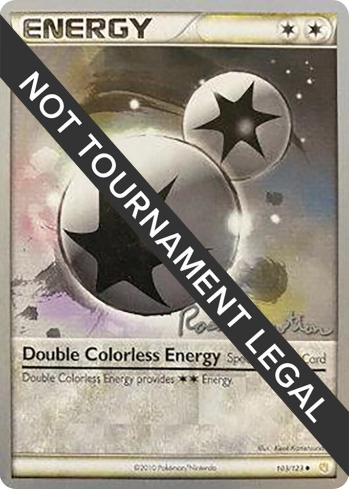 Double Colorless Energy - 2011 (Ross Cawthon) 103/123 Uncommon World Championship Decks Pokémon card