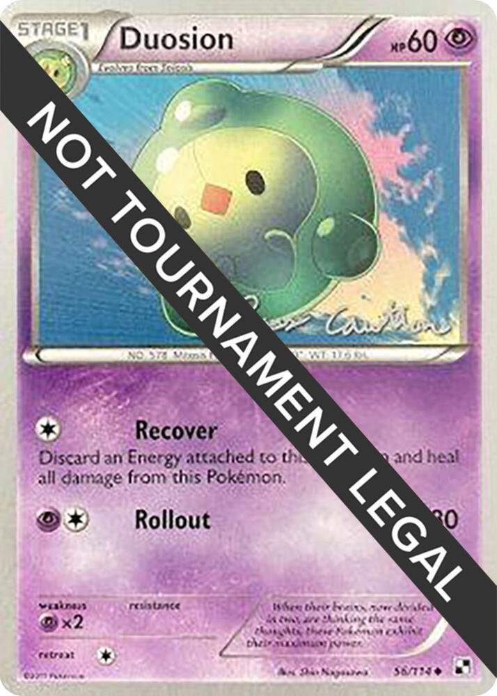 Duosion - 2011 (Ross Cawthon) 56/114 Uncommon World Championship Decks Pokémon card