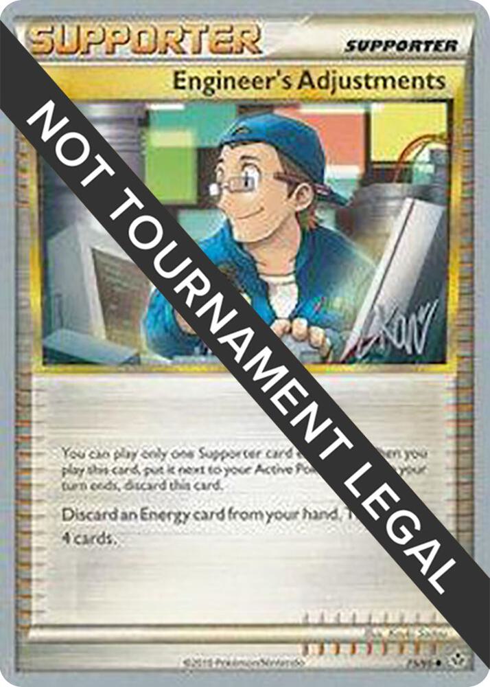 Engineer's Adjustments - 2011 (Christopher Kan) 75/95 Uncommon World Championship Decks Pokémon card