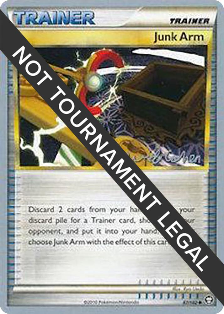 Junk Arm - 2011 (David Cohen) 87/102 Uncommon World Championship Decks Pokémon card