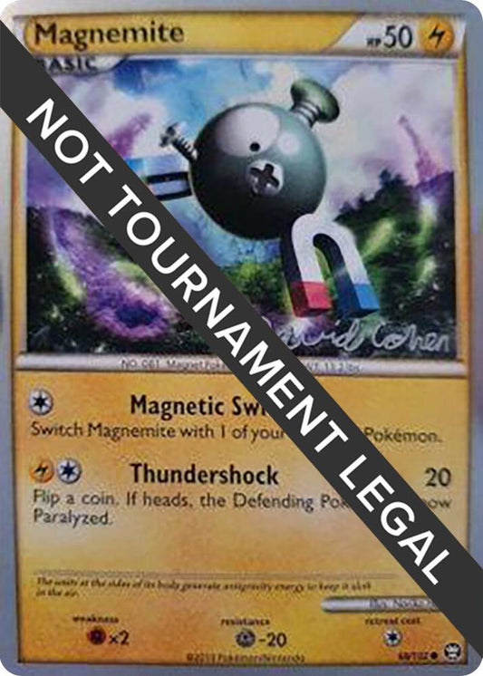 Magnemite - 2011 (David Cohen) - 68/102 Common World Championship Decks