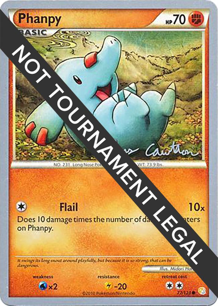 Phanpy - 2011 (Ross Cawthon) 77/123 Common World Championship Decks Pokémon card
