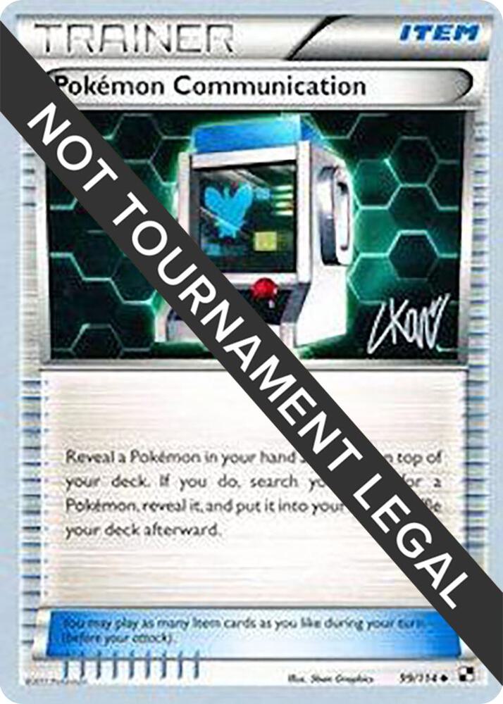 Pokemon Communication - 2011 (Christopher Kan) 99/114 Uncommon World Championship Decks Pokémon card