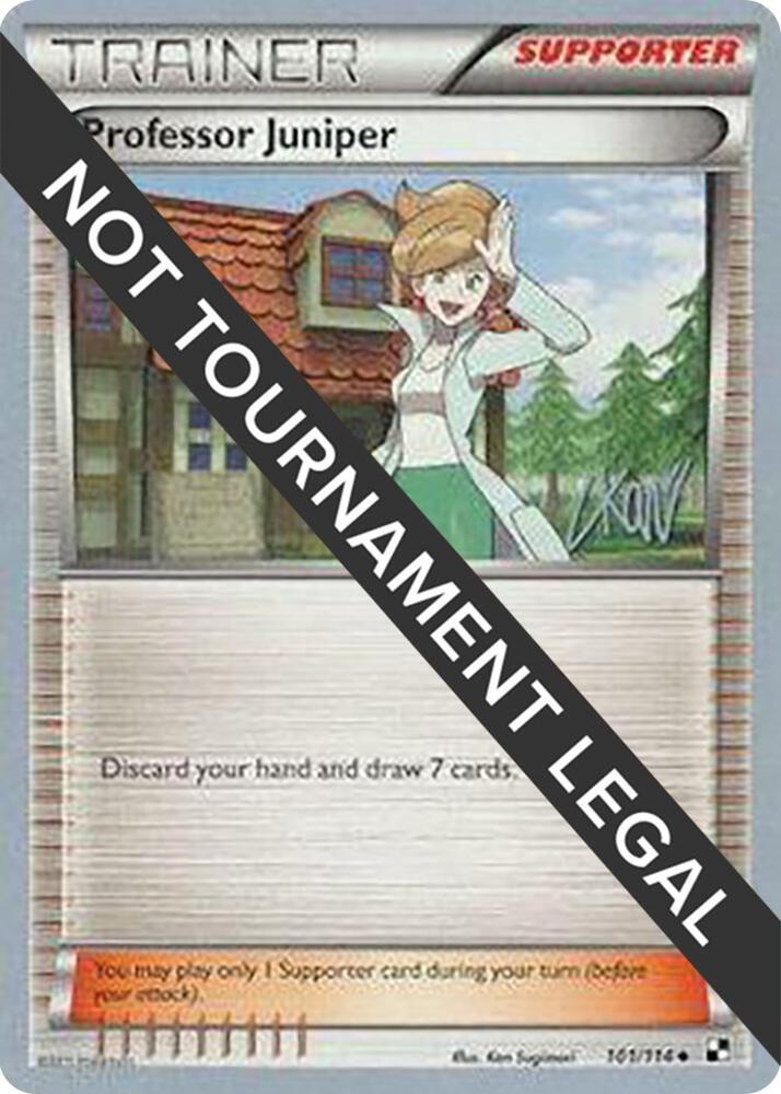 Professor Juniper - 2011 (Christopher Kan) 101/114 Uncommon World Championship Decks Pokémon card