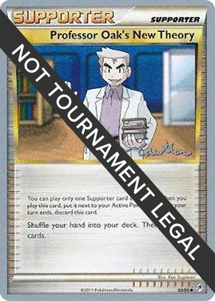 Professor Oak's New Theory - 2011 (Ross Cawthon) 83/95 Uncommon World Championship Decks Pokémon card