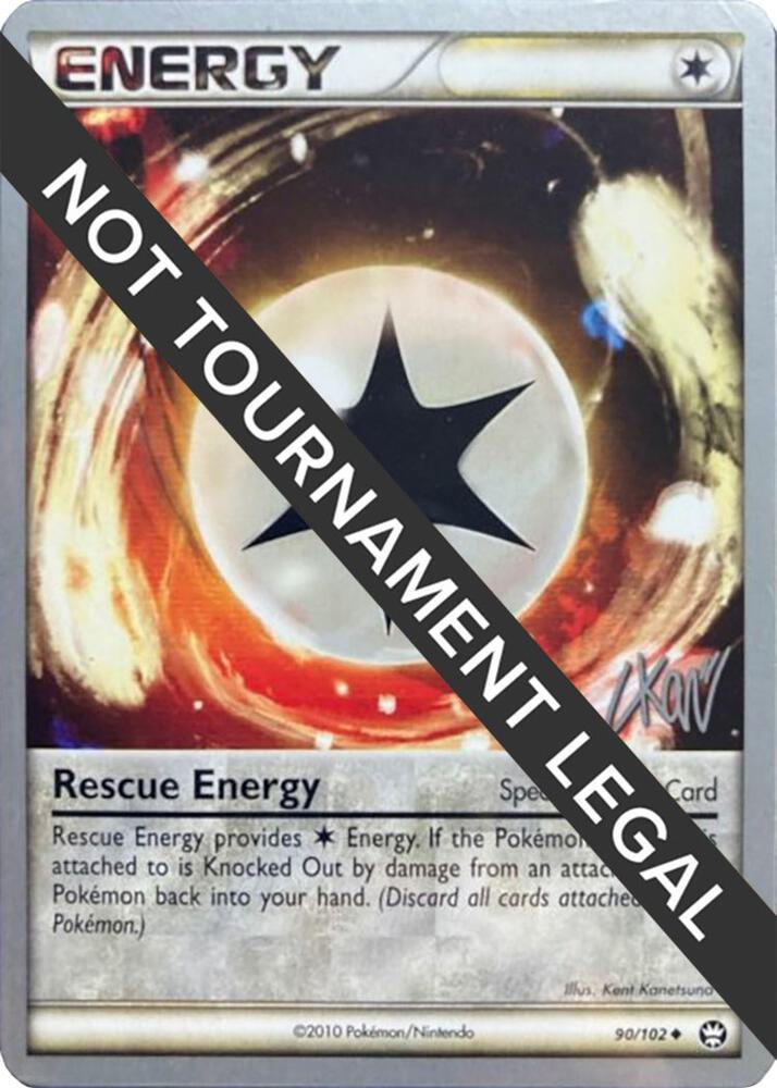 Rescue Energy - 2011 (Christopher Kan) 90/102 Uncommon World Championship Decks Pokémon card