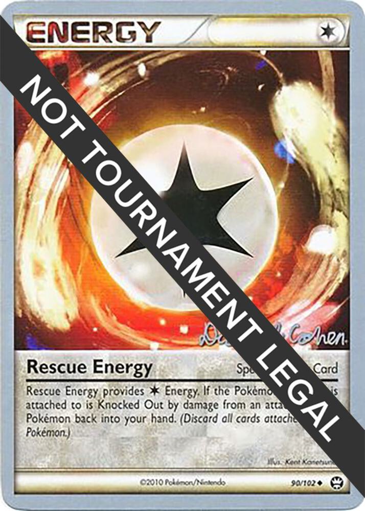 Rescue Energy - 2011 (David Cohen) 90/102 Uncommon World Championship Decks Pokémon card