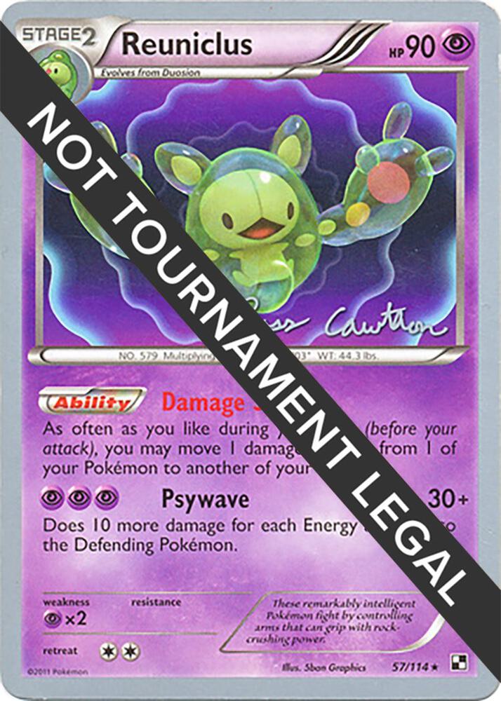 Reuniclus - 2011 (Ross Cawthon) 57/114 Rare World Championship Decks Pokémon card
