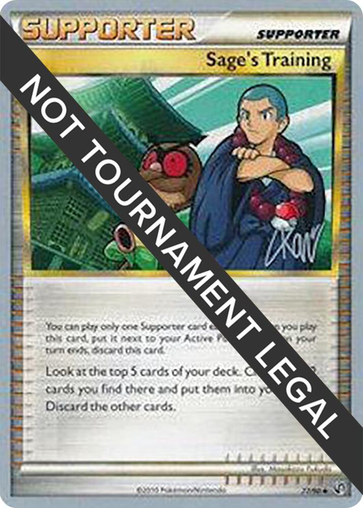 Sage's Training - 2011 (Christopher Kan) 77/90 Uncommon World Championship Decks Pokémon card