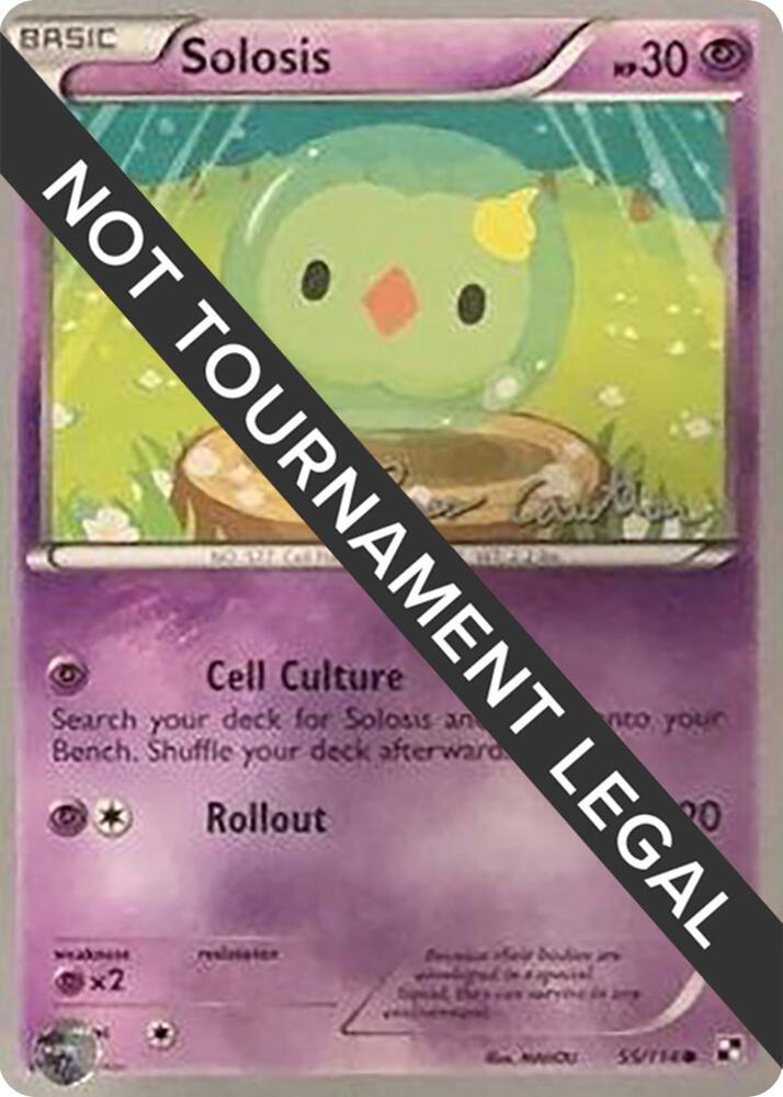 Solosis - 2011 (Ross Cawthon) 55/114 Common World Championship Decks Pokémon card