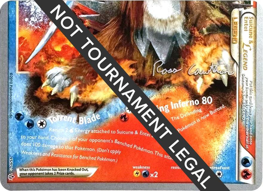 Suicune & Entei Legend LEGEND (95) - 2011 (Ross Cawthon) 95/95 Holo Rare World Championship Decks Pokémon card