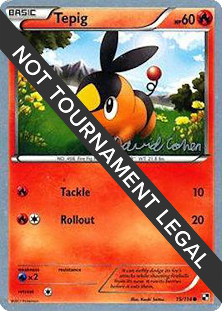Tepig - 2011 (David Cohen) 15/114 Common World Championship Decks Pokémon card