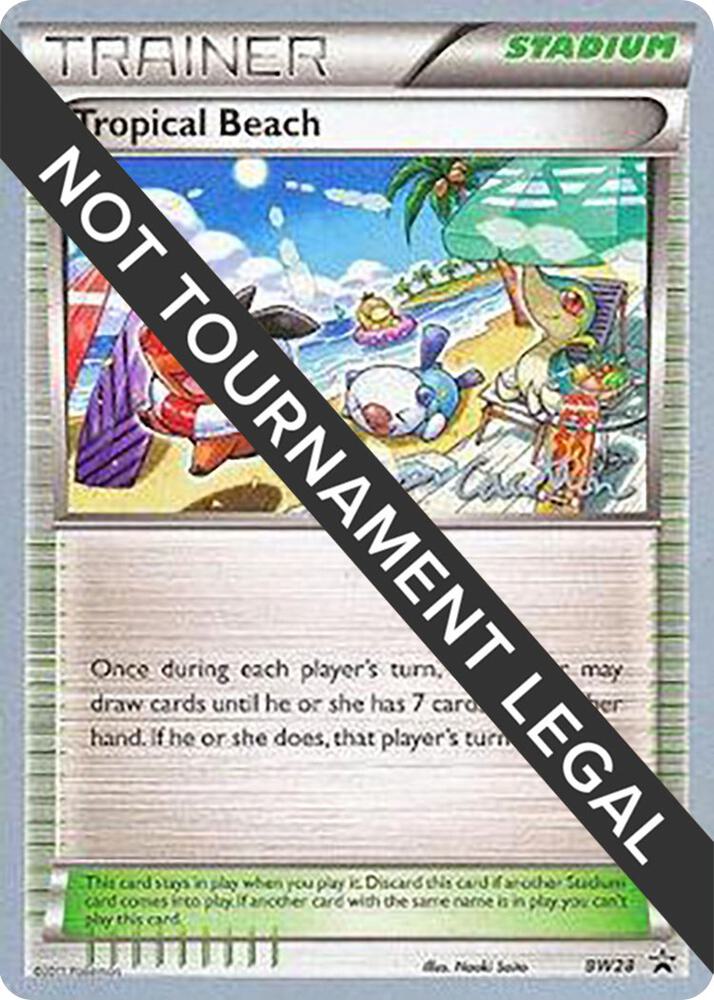 Tropical Beach - 2011 (Ross Cawthon) BW28 Promo World Championship Decks Pokémon card