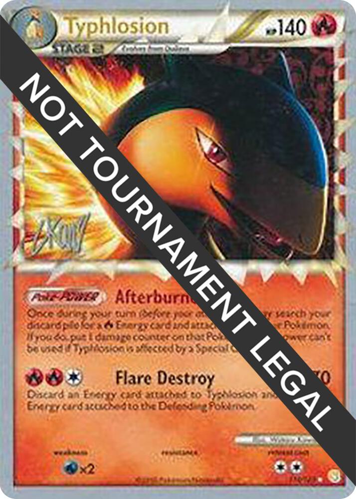 Typhlosion - 2011 (Christopher Kan) 110/123 Ultra Rare World Championship Decks Pokémon card