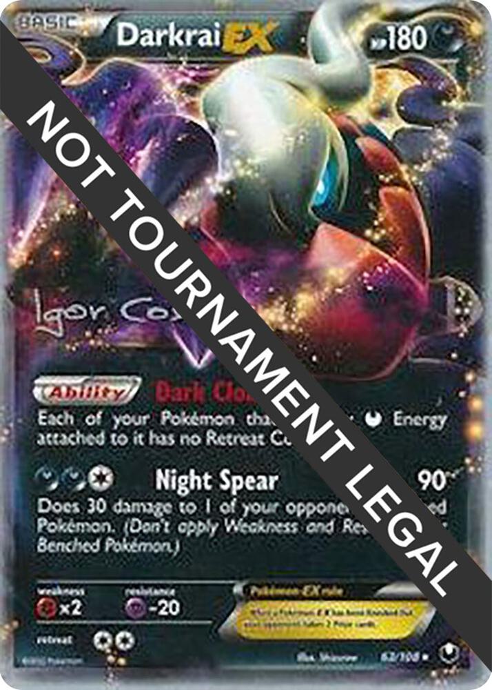 Darkrai EX - 2012 (Igor Costa) 63/108 Ultra Rare World Championship Decks Pokémon card