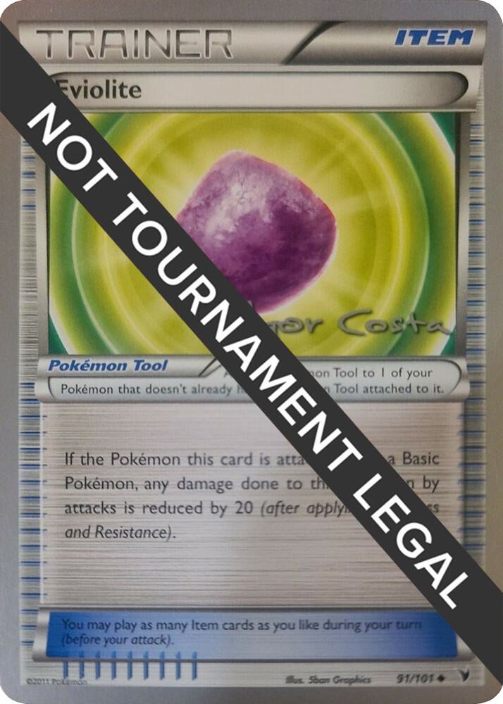 Eviolite - 2012 (Igor Costa) 91/101 Uncommon World Championship Decks Pokémon card