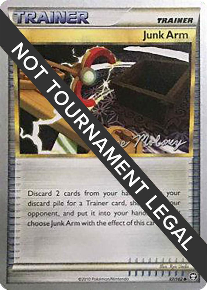 Junk Arm - 2012 (Chase Moloney) 87/102 Uncommon World Championship Decks Pokémon card