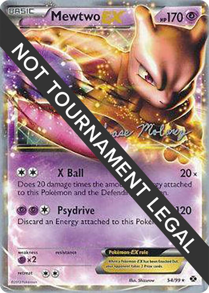 Mewtwo EX - 2012 (Chase Moloney) - 54/99 Ultra Rare World Championship Decks