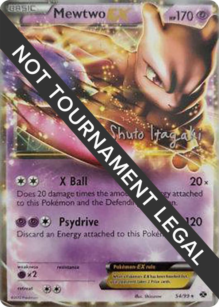 Mewtwo EX - 2012 (Shuto Itagaki) 54/99 Ultra Rare World Championship Decks Pokémon card
