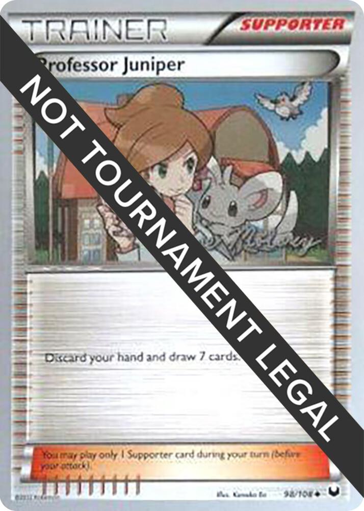 Professor Juniper - 2012 (Chase Moloney) 98/108 Uncommon World Championship Decks Pokémon card