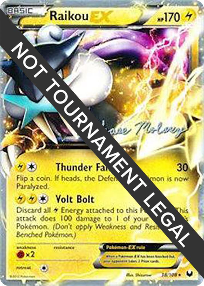 Raikou EX - 2012 (Chase Moloney) 38/108 Ultra Rare World Championship Decks Pokémon card