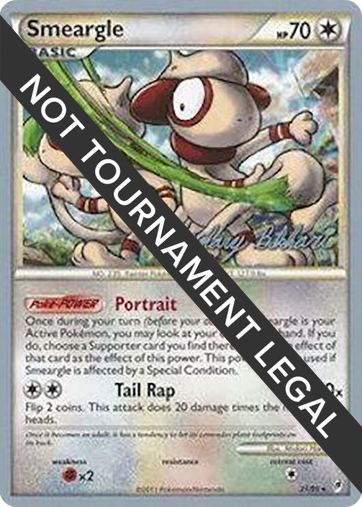 Smeargle - 2012 (Zachary Bokhari) 21/95 Rare World Championship Decks Pokémon card