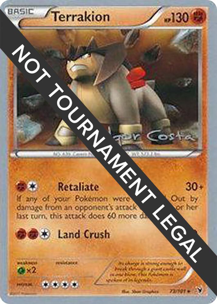 Terrakion - 2012 (Igor Costa) 73/101 Rare World Championship Decks Pokémon card