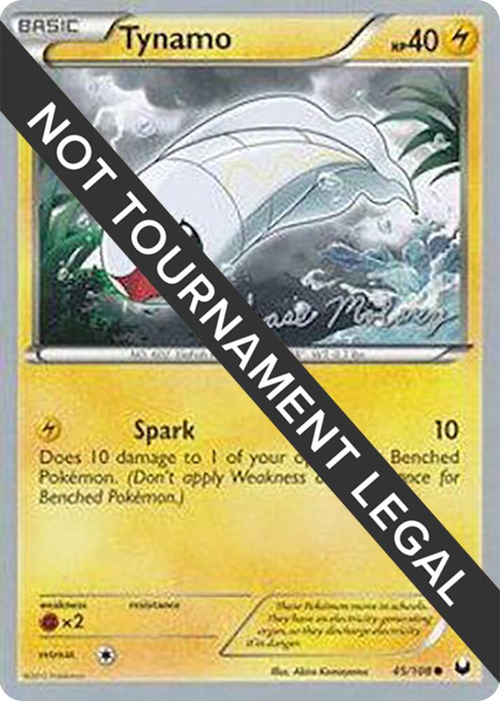 Tynamo - 2012 (Chase Moloney) 45/108 Common World Championship Decks Pokémon card
