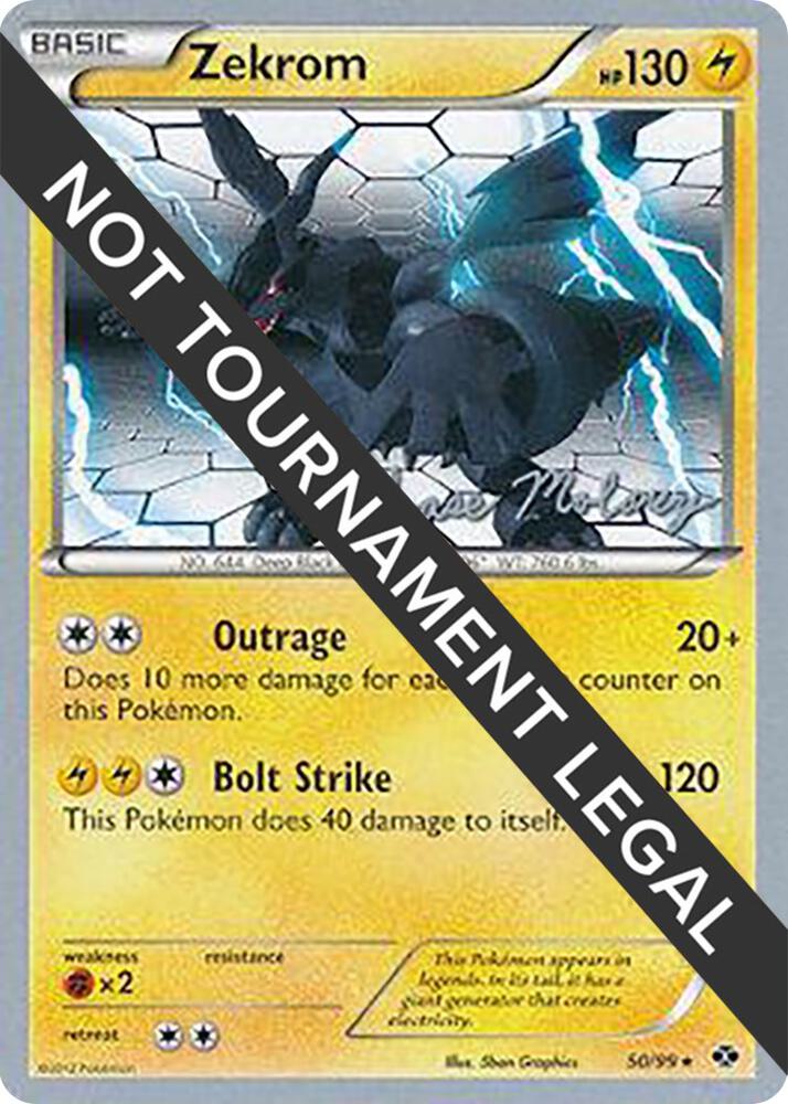 Zekrom - 2012 (Chase Moloney) 50/99 Rare World Championship Decks Pokémon card