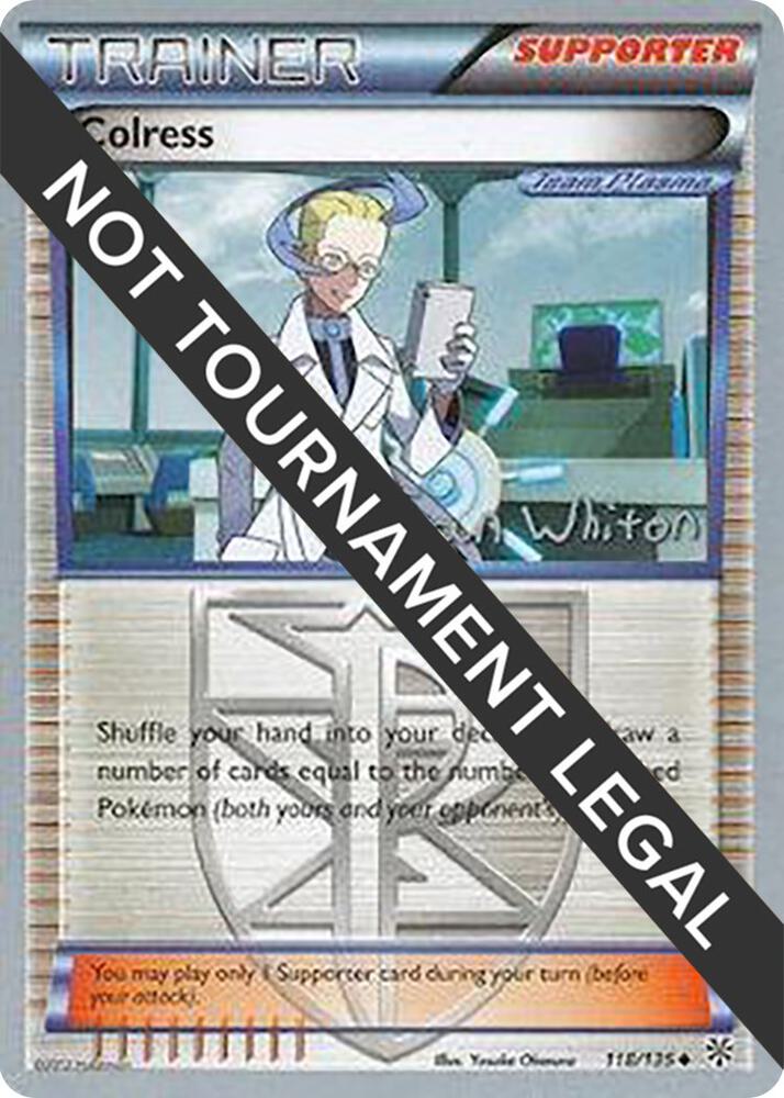 Colress - 2013 (Ian Whiton) 118/135 Uncommon World Championship Decks Pokémon card