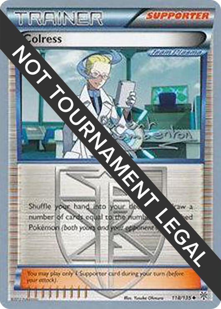 Colress - 2013 (Clement Lamberton) 118/135 Uncommon World Championship Decks Pokémon card