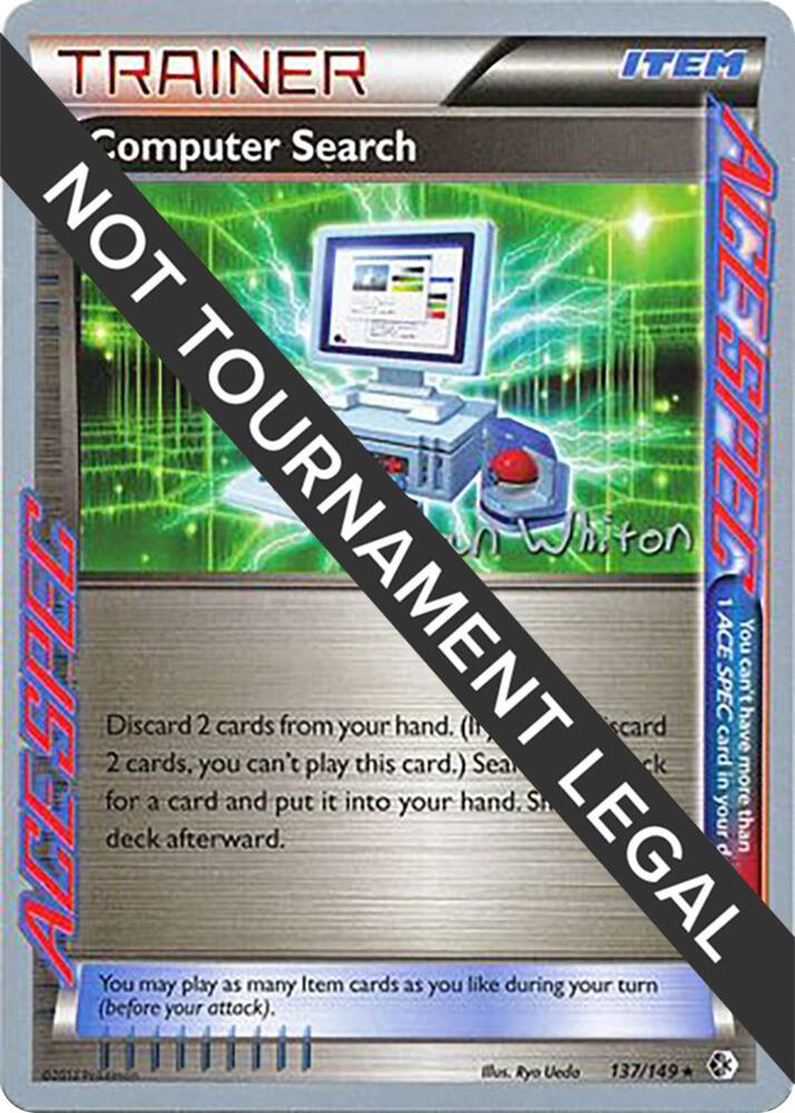 Computer Search - 2013 (Ian Whiton) 137/149 Rare World Championship Decks Pokémon card