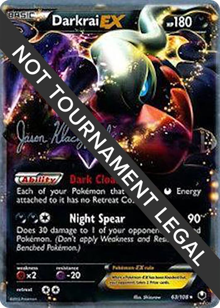 Darkrai EX - 2013 (Jason Klaczynski) 63/108 Ultra Rare World Championship Decks Pokémon card
