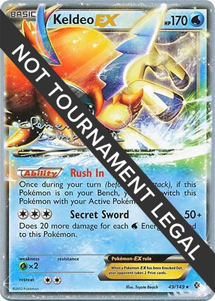 Keldeo EX - 2013 (Clement Lamberton) 49/149 Ultra Rare World Championship Decks Pokémon card