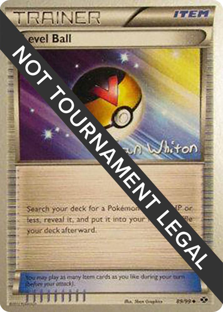 Level Ball - 2013 (Ian Whiton) 89/99 Uncommon World Championship Decks Pokémon card