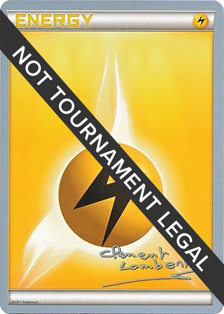 Lightning Energy - 2013 (Clement Lamberton) Common World Championship Decks Pokémon card