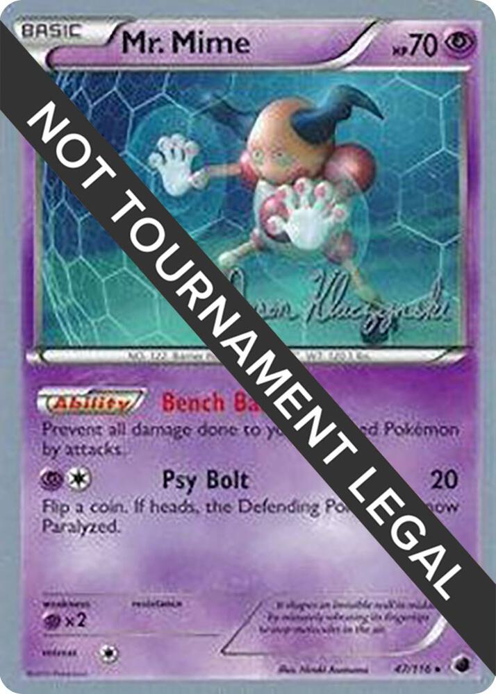 Mr. Mime - 2013 (Jason Klaczynski) 47/116 Rare World Championship Decks Pokémon card