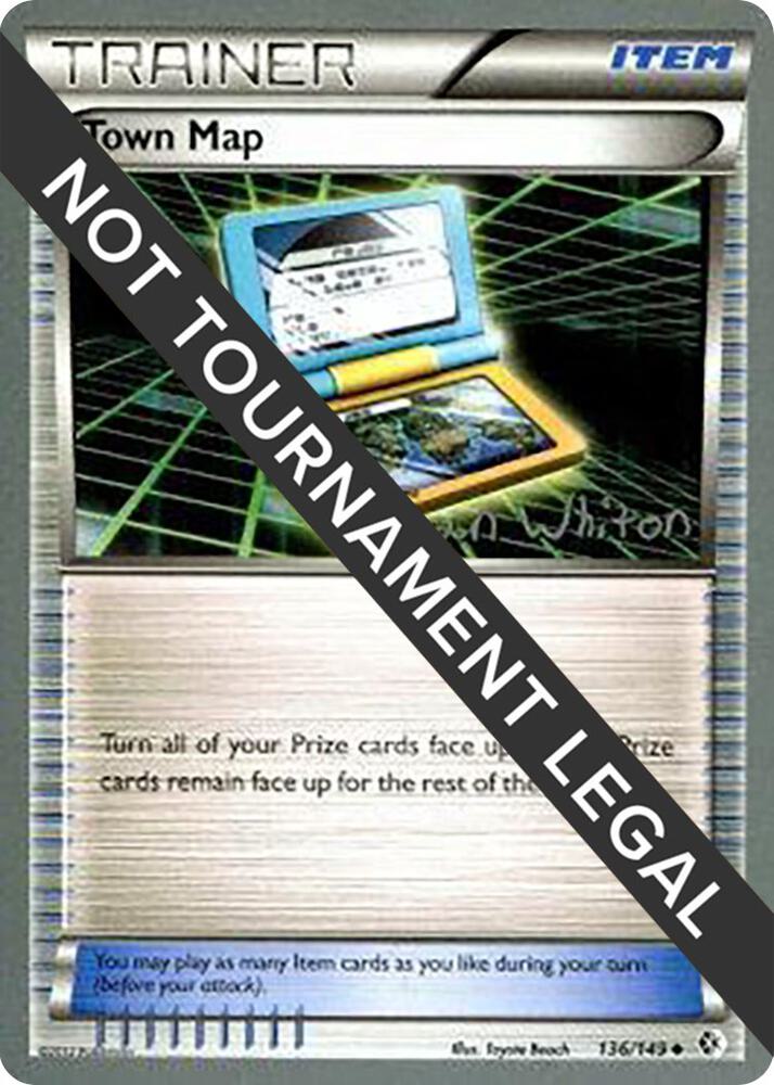 Town Map - 2013 (Ian Whiton) 136/149 Uncommon World Championship Decks Pokémon card