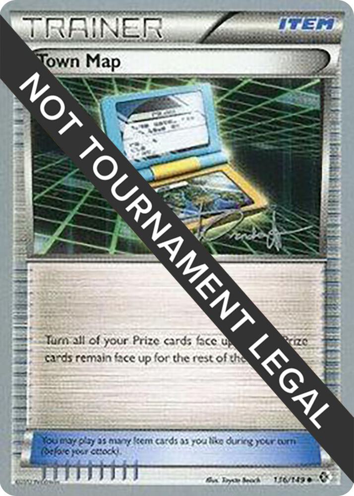 Town Map - 2014 (Trent Orndorff) 136/149 Uncommon World Championship Decks Pokémon card