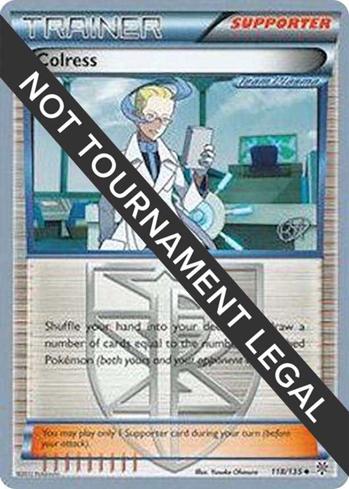 Colress - 2015 (Rowan Stavenow) 118/135 Uncommon World Championship Decks Pokémon card